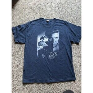 vintage 90s ELVIS PRESLEY T-Shirt LARGE rock concert
